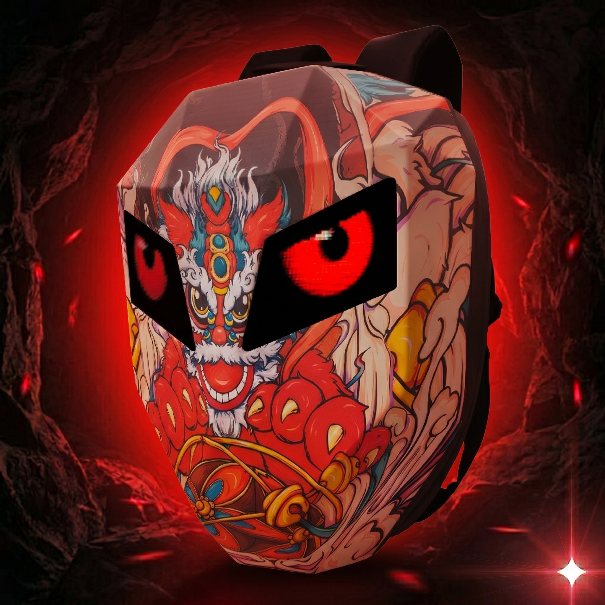 GlowRider Oni Demon — Sac à Dos LED Édition Limitée