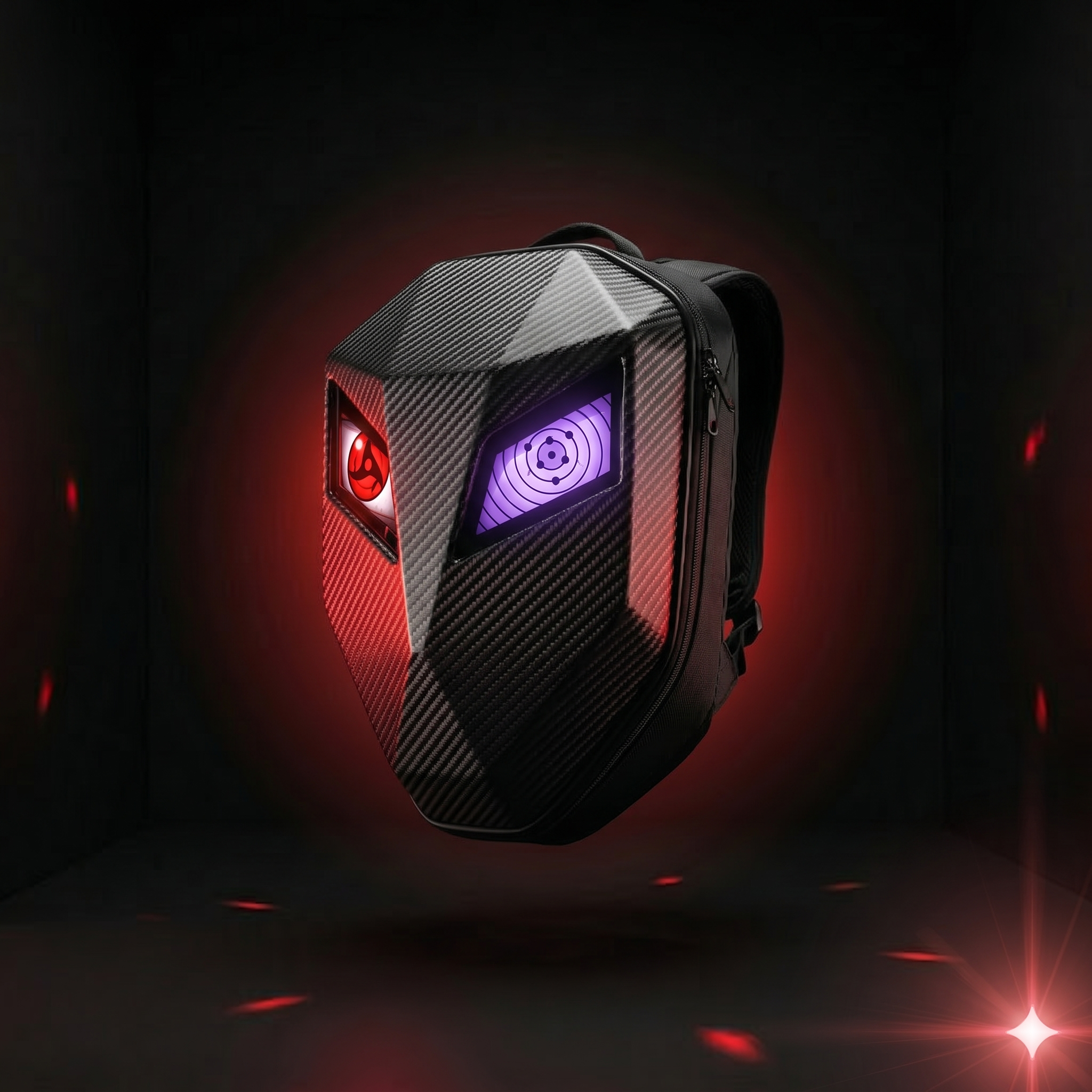 GlowRider Carbon X — Sac à Dos LED Fibre de Carbone Edition