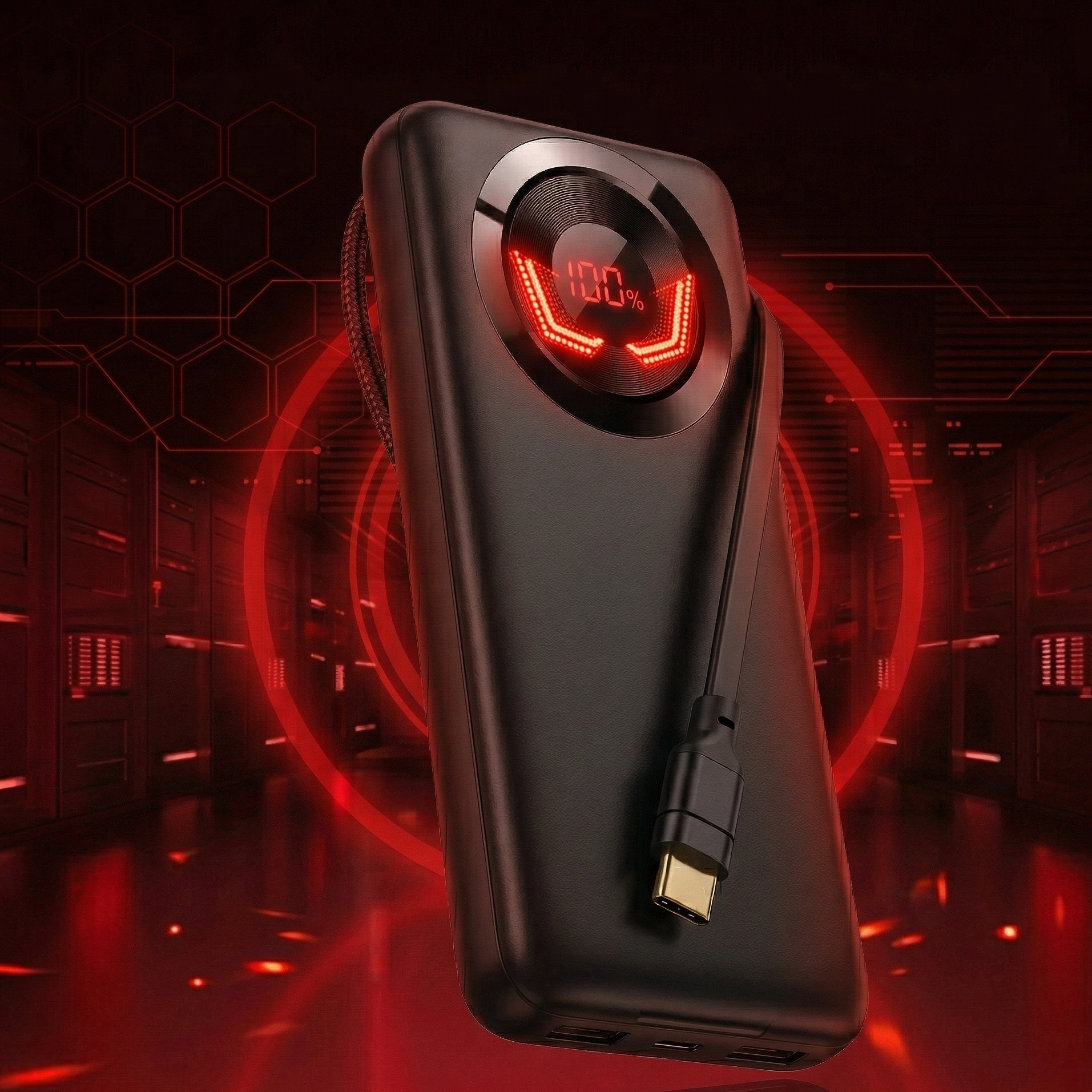 Batterie Externe 10 000 mAh USB-C — GlowRider PowerCell