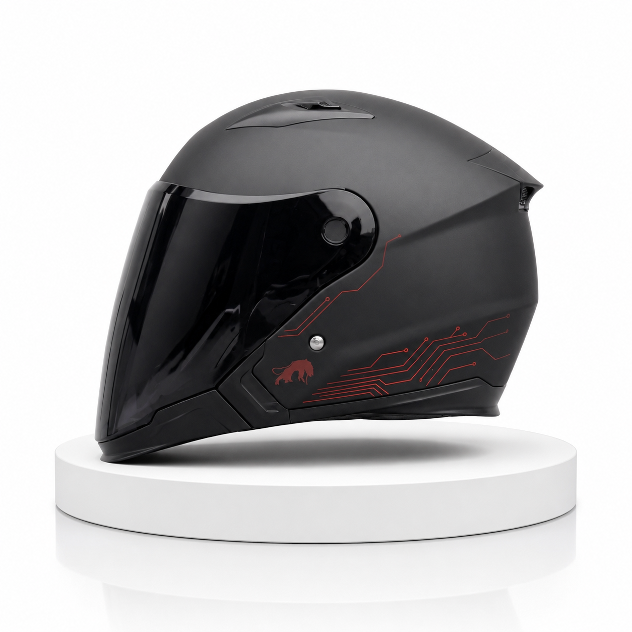 Casque Moto Demi-Jet Double Visière