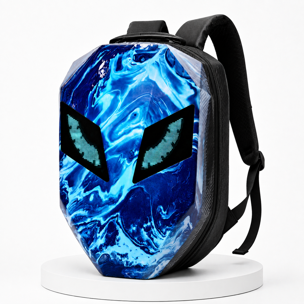 Sac à Dos LED Flammes Bleues — GlowRider Phantom Blue (Édition Limitée)