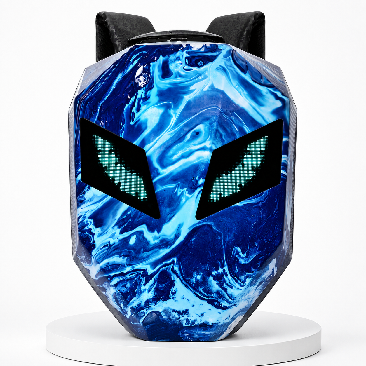 Sac à Dos LED Flammes Bleues — GlowRider Phantom Blue (Édition Limitée)