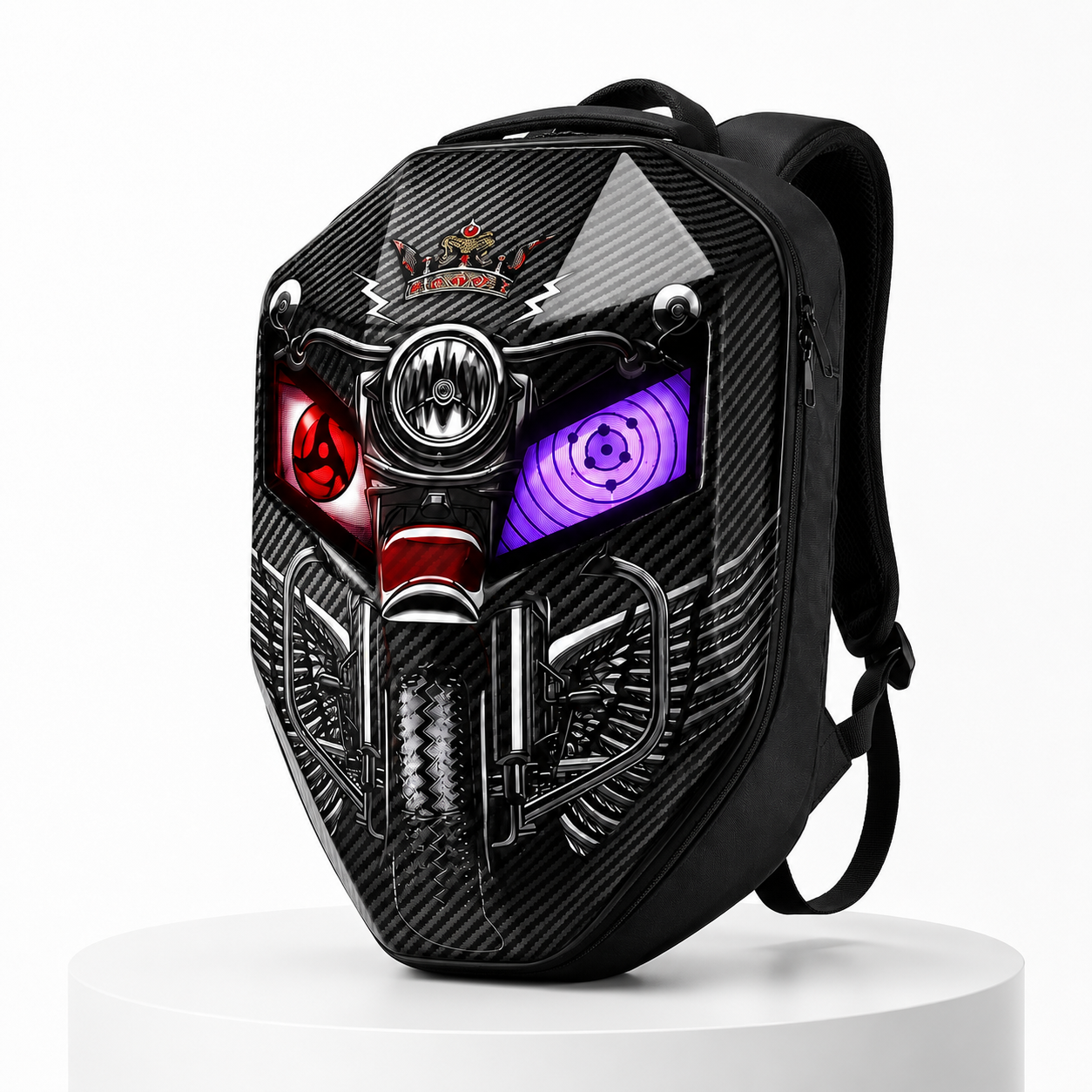 Sac à Dos LED Fibre de Carbone — GlowRider Carbon King (Édition Limitée)