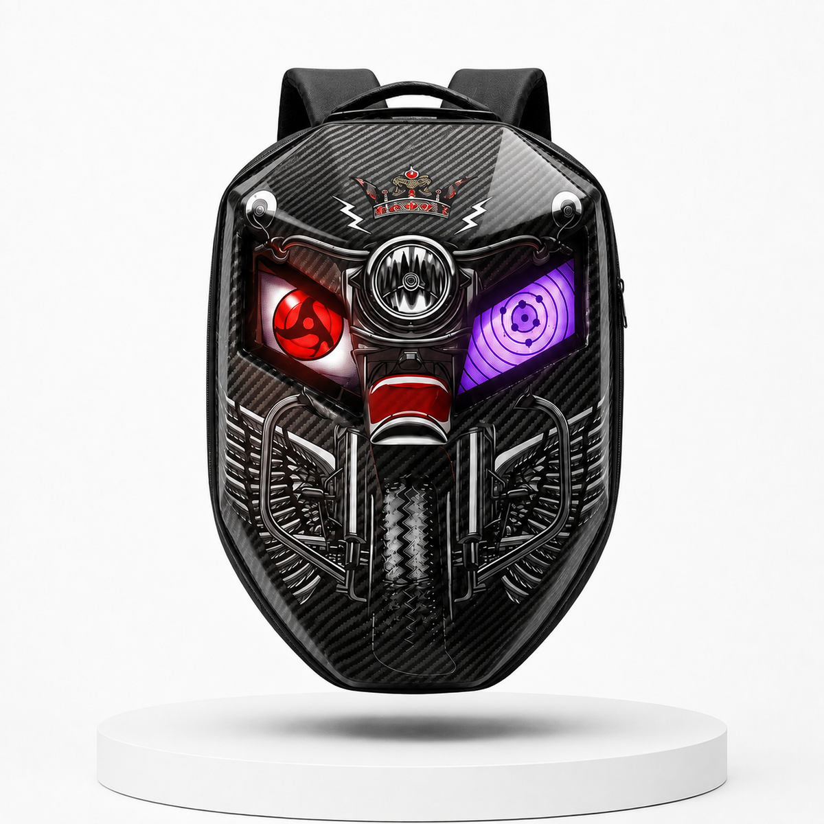 Sac à Dos LED Fibre de Carbone — GlowRider Carbon King (Édition Limitée)