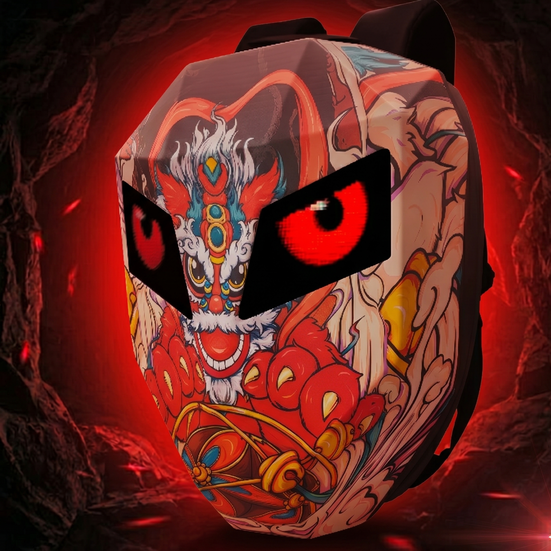 GlowRider Oni Demon — Sac à Dos LED Édition Limitée