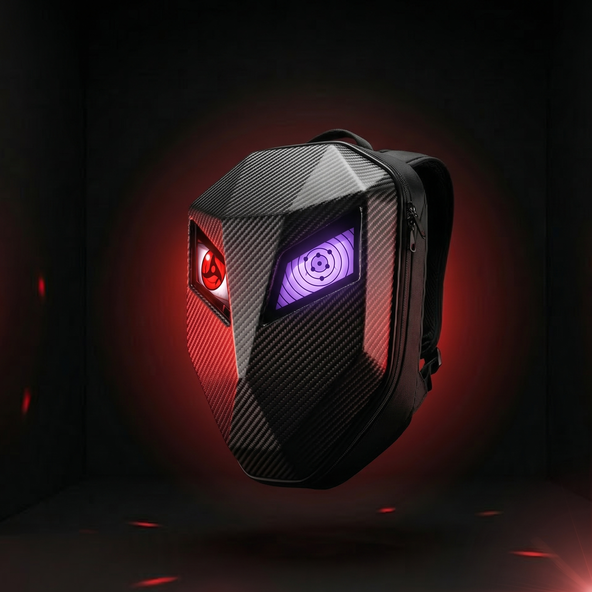 Sac à Dos LED Fibre de Carbone — GlowRider Carbon X