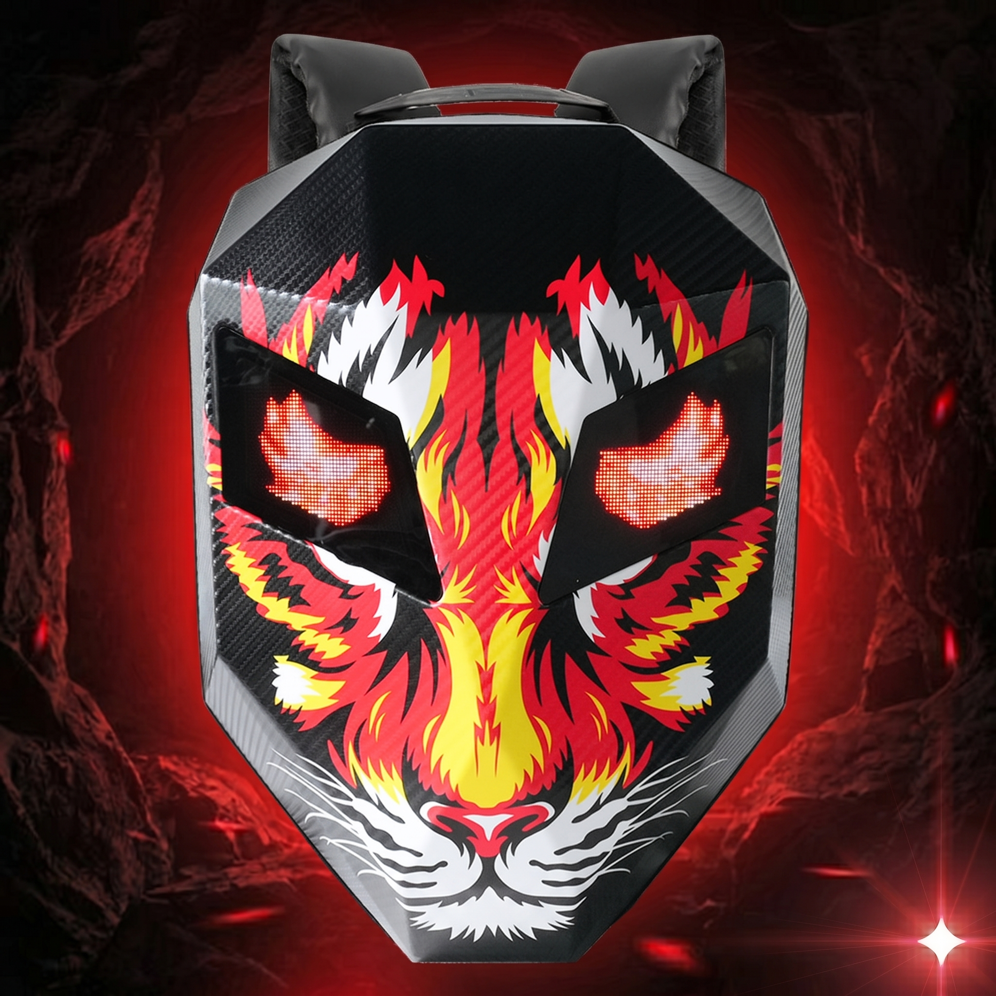 GlowRider Fire Tiger — Sac à Dos LED Édition Limitée